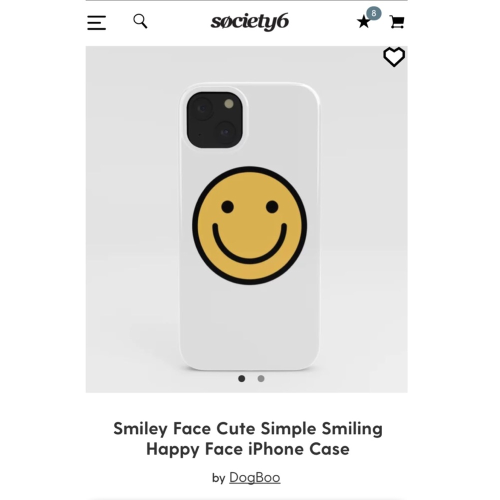 iPhone 13 Smiley Face Phone Case from SOCIETY6